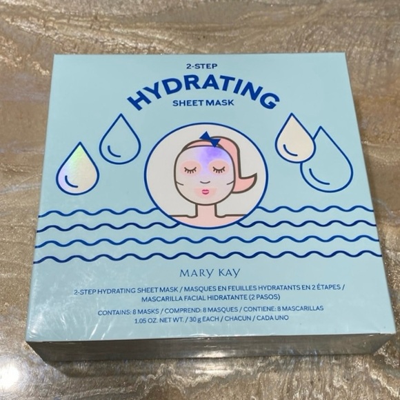Mary Kay 2-Step Hydrating Sheet Mask 8 Pack Limited Edition / New Unopened Box - Picture 1 of 5